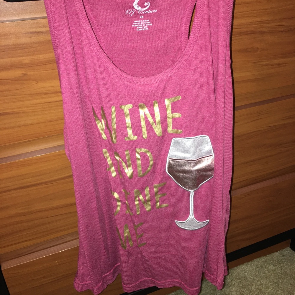 Wine and Dine Me Tank top